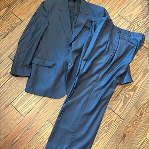Stafford Navy Pinstripe Men's Suit